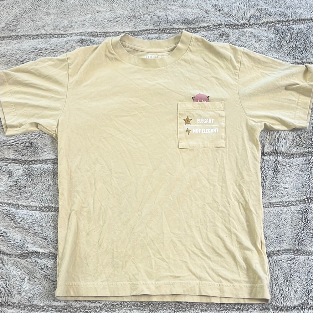 Uniqlo X Spy Family  Short Sleeve Tee with Pocket